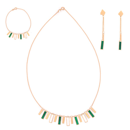 18K Gold Half Set with Happy Nights Design