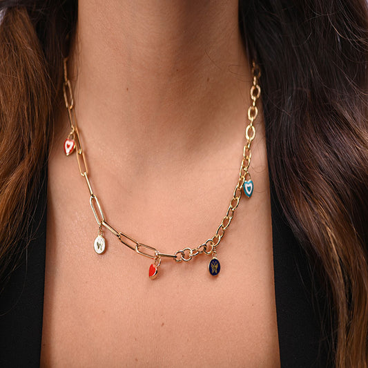 18K Gold Pendant with Lots Of Fun Design