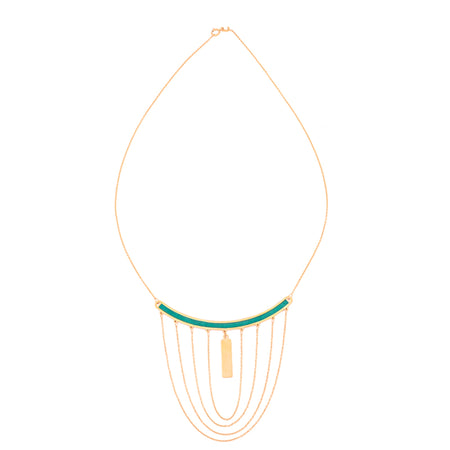 18K Gold Pendant with Cleopatra Design