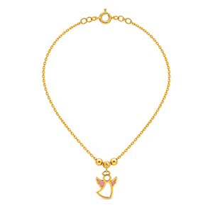 18K Gold Kids' Jewelry Set With Cat Design