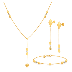 18K Gold Half Set with Classic Bow Design