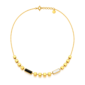 18K Gold Set with Geometric Design
