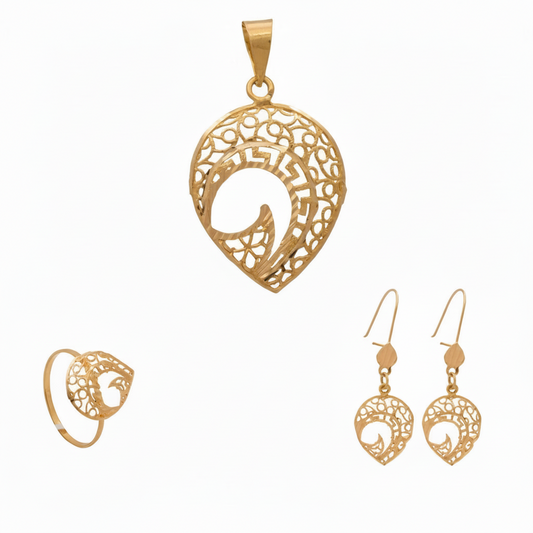 نصف طقم قوستو ذهب عيار 21