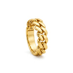 18K Gold Ring with Interlocking Design