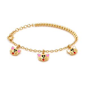 18K Gold Kids Bracelet with Sweetest Days Design