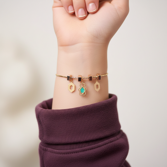 أسورة عيار 18 أطفال مكعبات