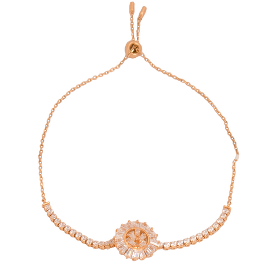 أنسيال ذهب عيار 18 بفصوص لامعة