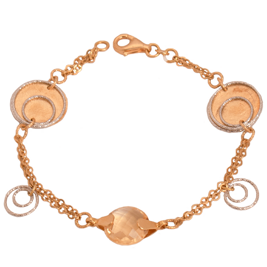 أنسيال ذهب عيار 18 دوائر متداخلة