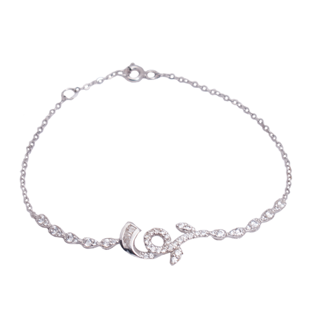 18K Chain Bracelet with Whisper Design