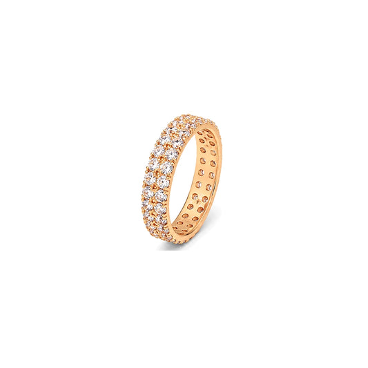18K Gold Wedding Ring with Lenti Design
