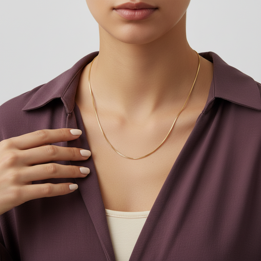 عقد عيار 18 بتصميم بسيط