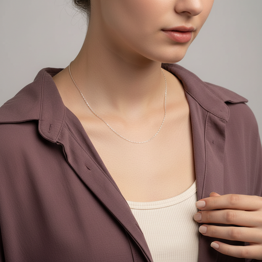 سلسلة ذهب عيار 18 مجدول