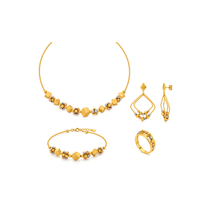 18K Gold Set with Antique Stones