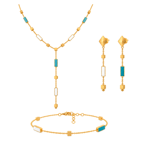 18K Gold Half Set with Attractiveness Design