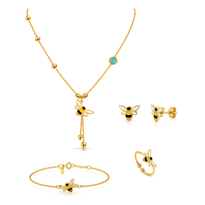 18K Gold Kids Set with Smart Bee Design