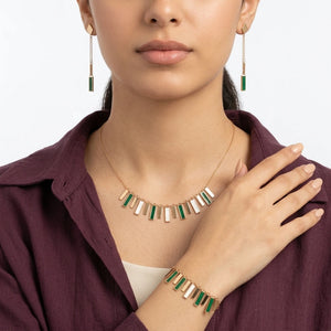 18K Gold Half Set with Happy Nights Design