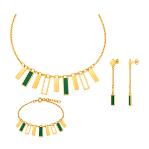 18K Gold Half Set with Happy Nights Design