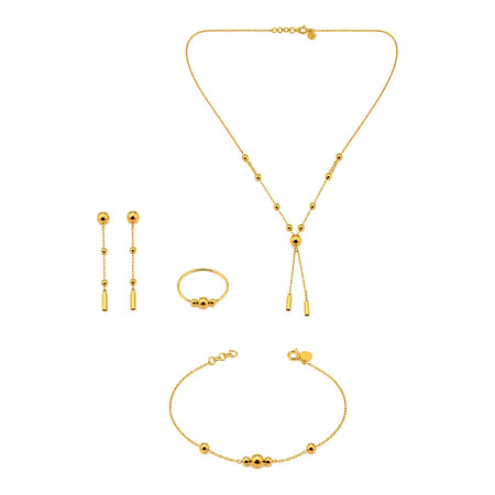 21 k Gold hanging ball set