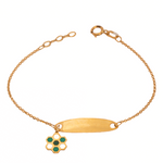 أنسيال ذهب للأطفال بتصميم خلية نحل باللون الأخضر من غامية، يظهر تفاصيله الجميلة.