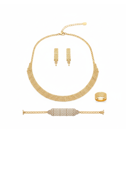 طقم بيرال ذهب عيار 18