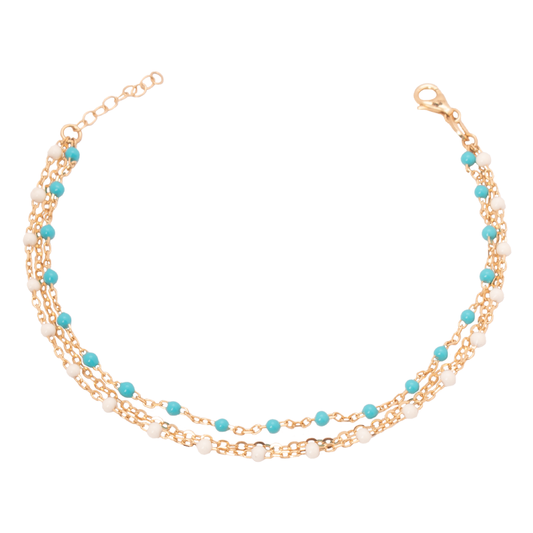 " شبكه الحظ " نصف طقم ذهب عيار 18 بفصوص لامعة