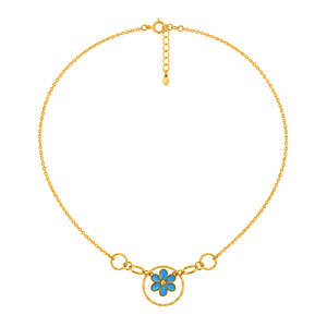 18K Gold Set, Blooming Flower