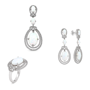 18K White Gold Half Set with Osvaldo Design