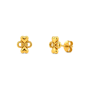 18K Gold Earrings with Bells Design