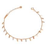 أنسيال ذهب عيار 18 مزين بتعليقات رفيعة، تصميم أنيق ومتميز من غاميه Online.