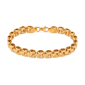 18K Gold Chain Bracelet with Classic Design