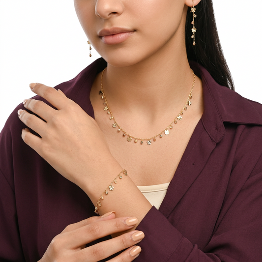 نصف طقم " سهرات ساحره " عيار 18