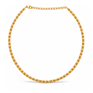 18K Gold Necklace with Supreme Beauty Radiant Finish Design
