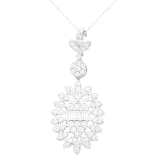 عقد ذهب عيار 18 بتصميم دائري مزخرف