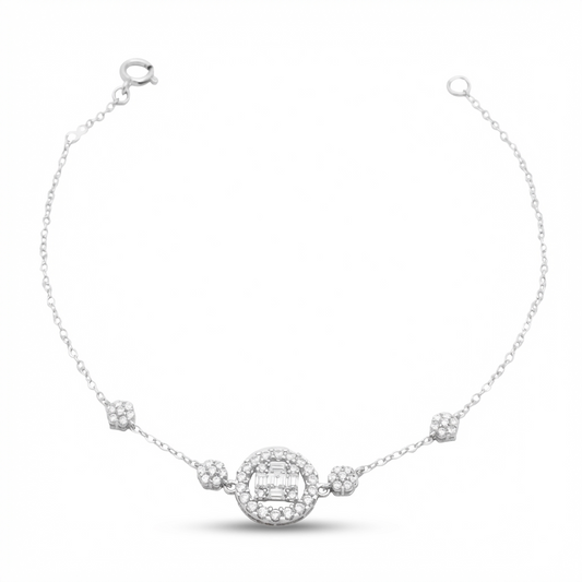 أنسيال  ذهب عيار 18 بتصميم دائري مرصّع