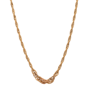 18K Gold Pendant with Rope Knot Design