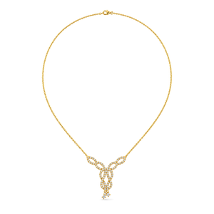 18K Gold Set with Interlocking Design