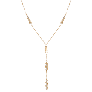 18K Gold Pendant with Long Design