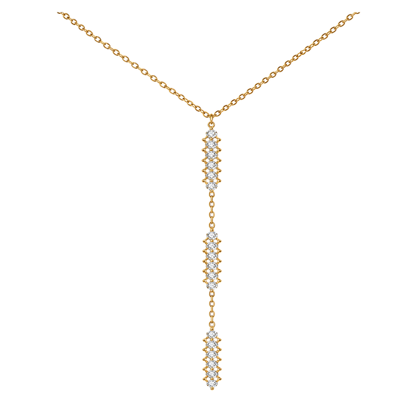 18K Gold Necklace with Long Design