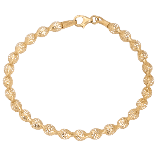 أسورة ذهب عيار 18 بتصميم كرة