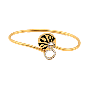 اسورة ذهب عيار 18 بتصميم عصري مفتوح