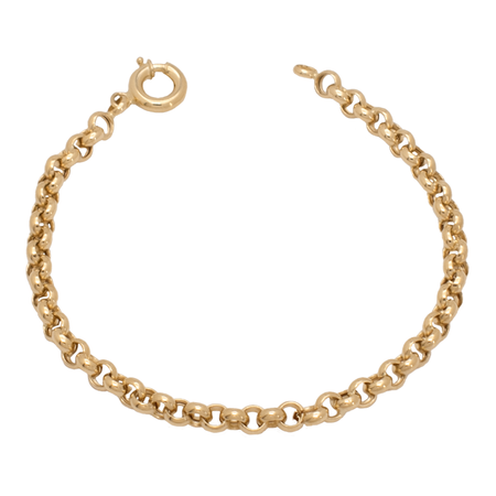 18K Chain Bracelet with Interconnection Design