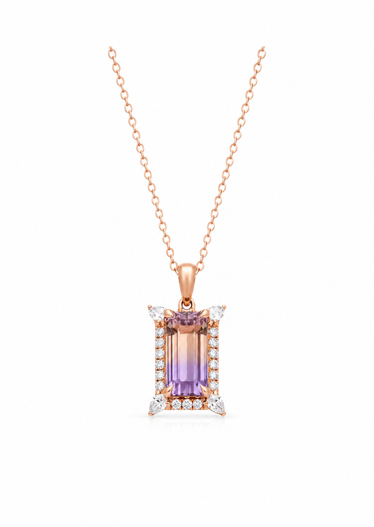 18K Diamond Pendant with Khomani Design