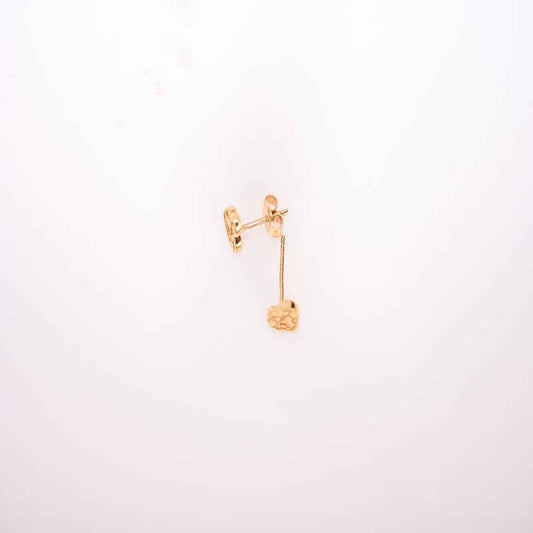 حلق " قلب من ذهب " عيار 18