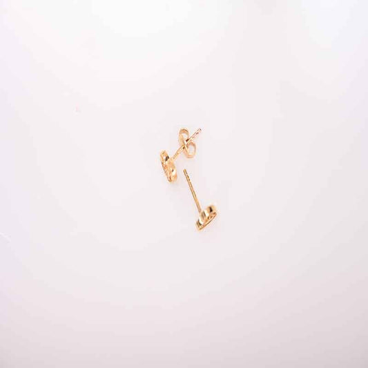 حلق " قلب من ذهب " عيار 18