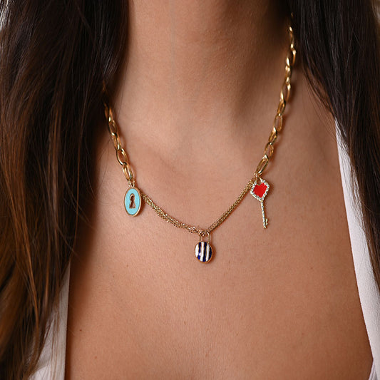 18K Gold Pendant with Assorted Design