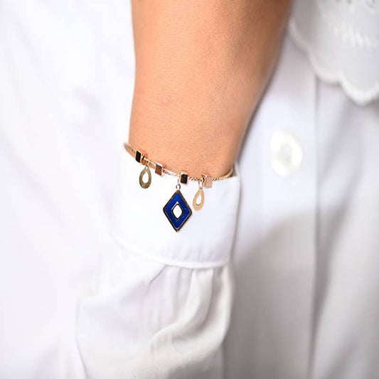 أسورة ذهب اطفال بأشكال هندسية