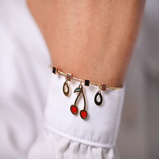 أسورة ذهب اطفال بتصميم كريز