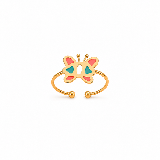 18K Gold Butterfly Set For Kids