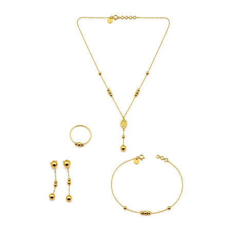 21k gold hanging ball set