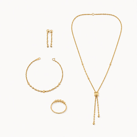18K gold ball set